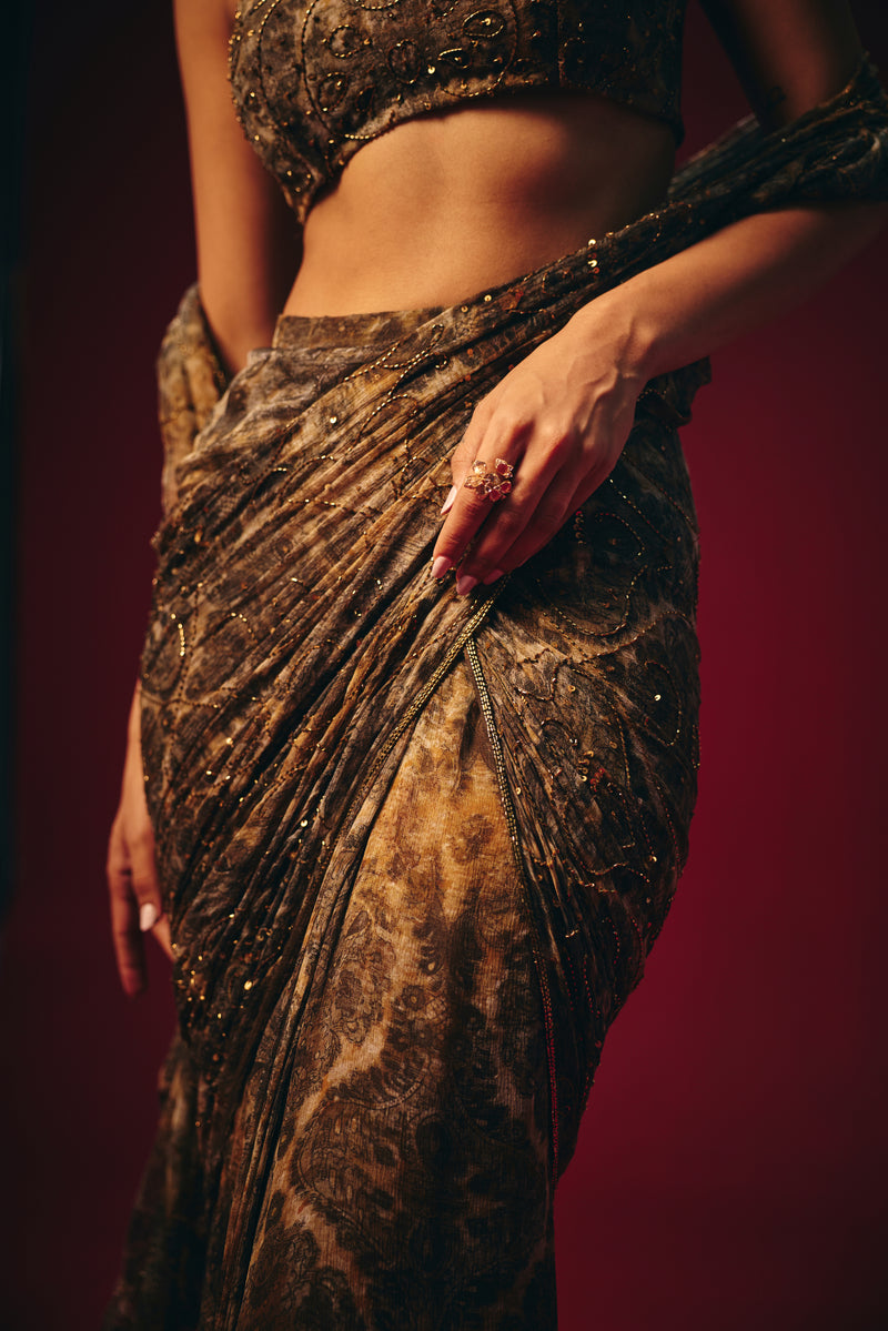 Aleesa Pre Draped Saree