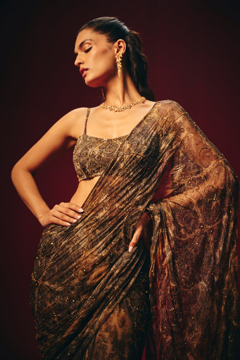 Aleesa Pre Draped Saree