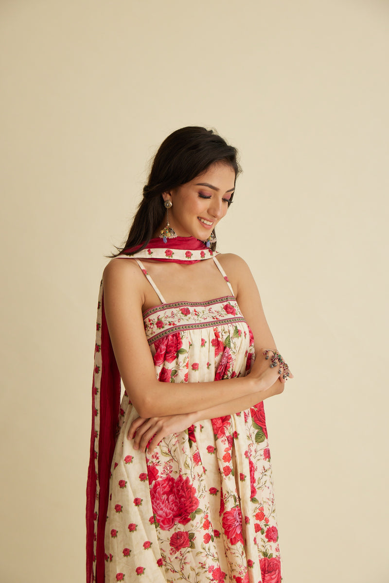 Roshni Chanderi Kurta Set