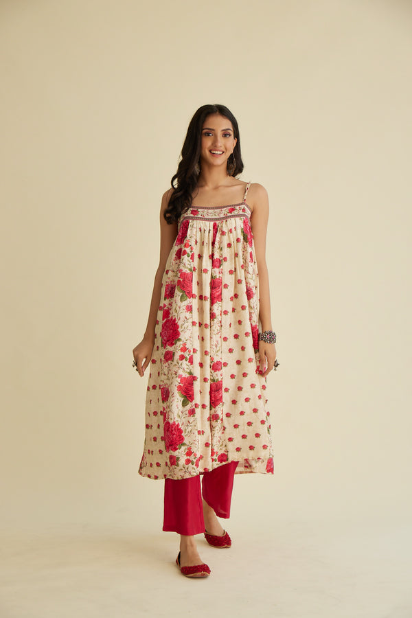 Mehak Chanderi Kurta Set