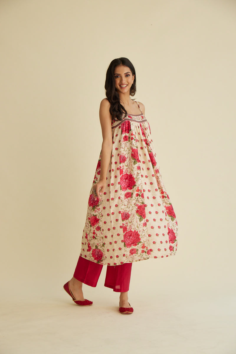 Mehak Chanderi Kurta Set