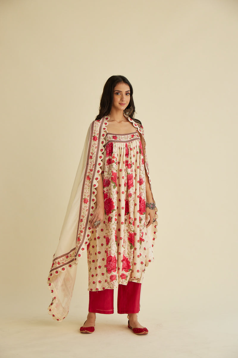 Mehak Chanderi Kurta Set