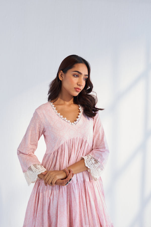 Laila Pink Kurta Set