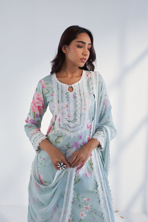 Nyla Blue Kurta Set