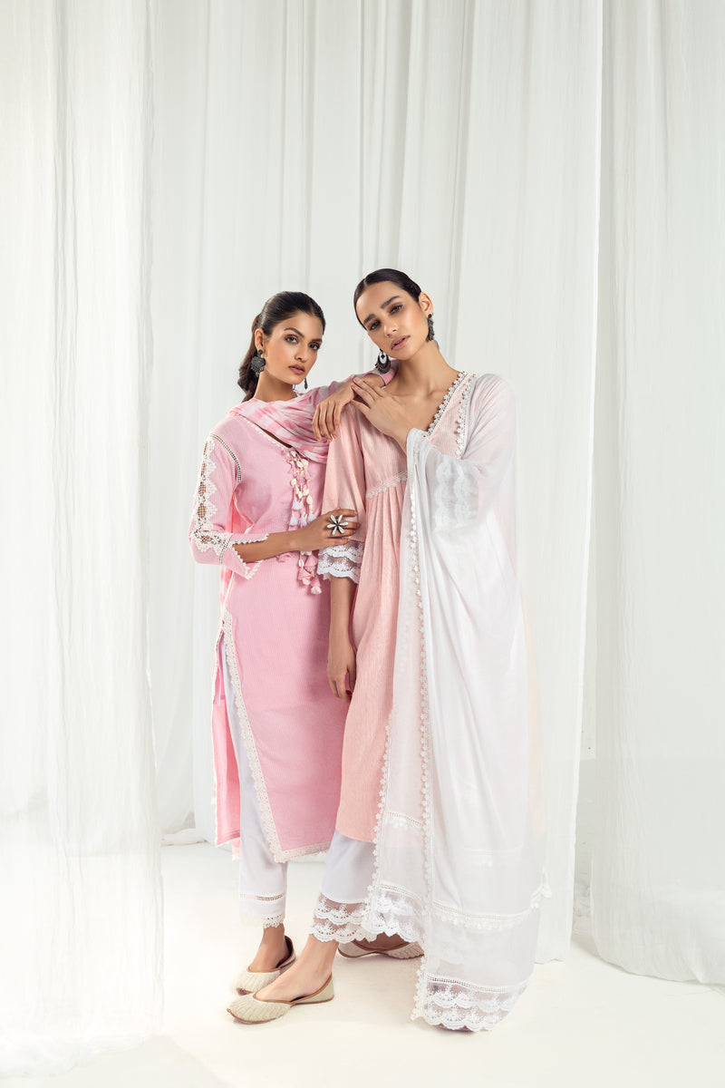 Aura Peach Kurta Set