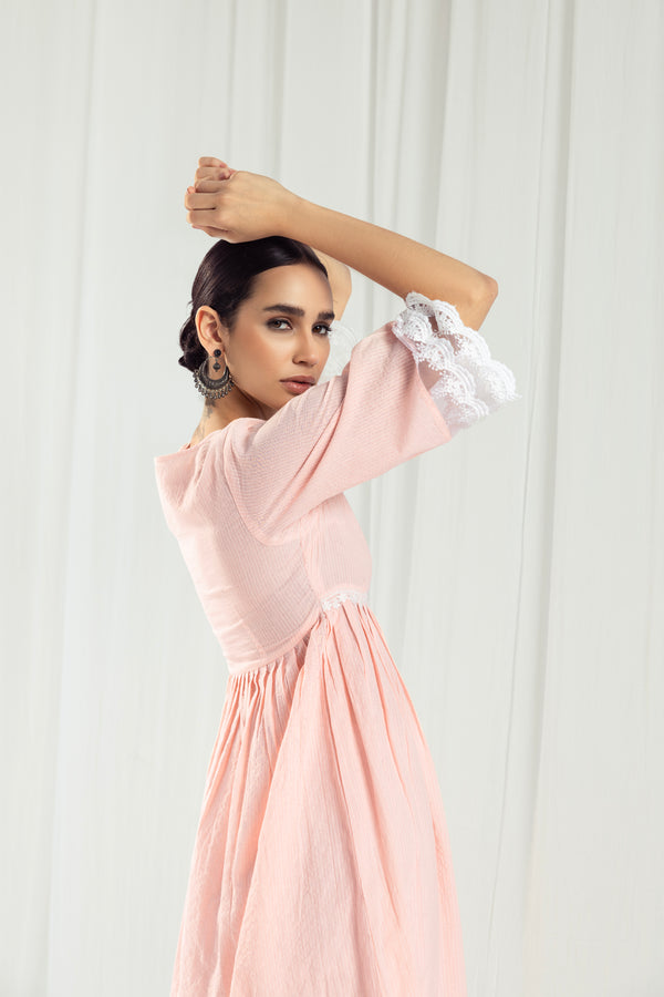 Aura Peach Kurta