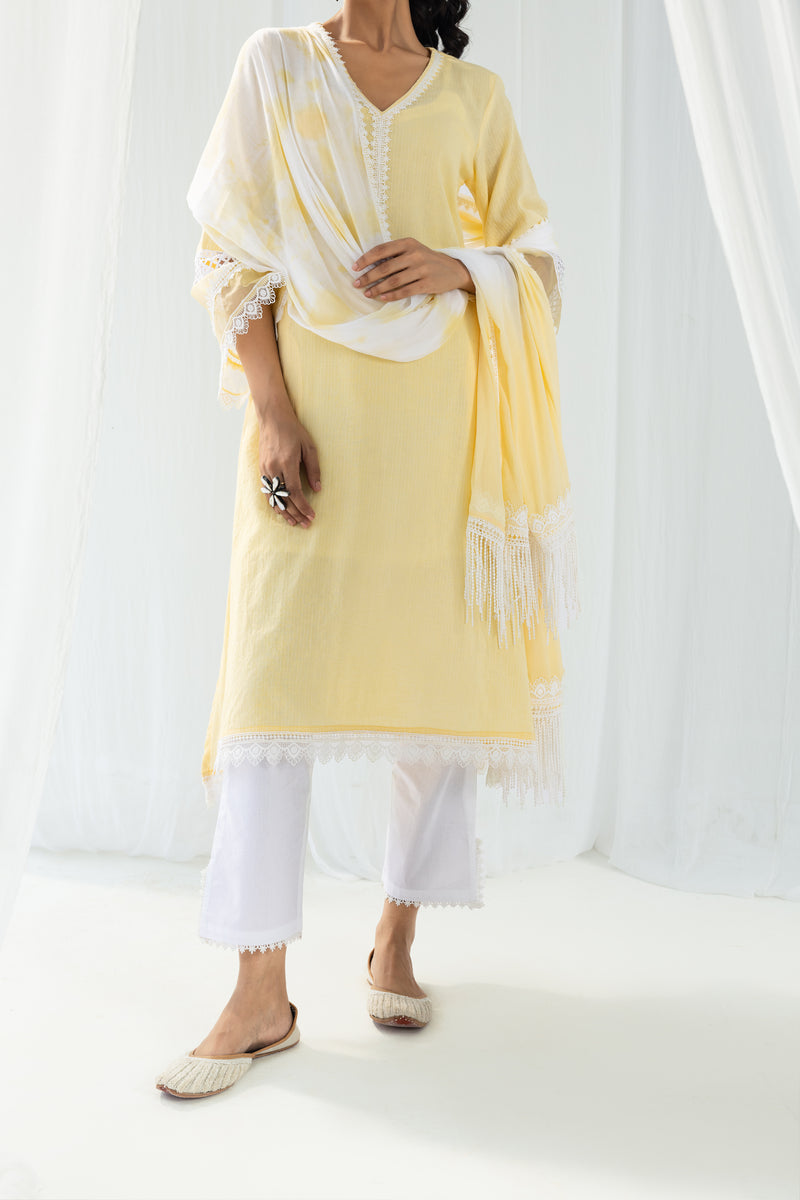 Estelle Yellow Kurta Set