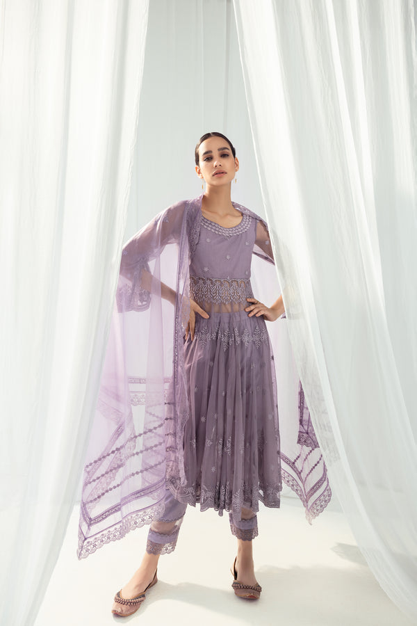 Clara Purple Dupatta