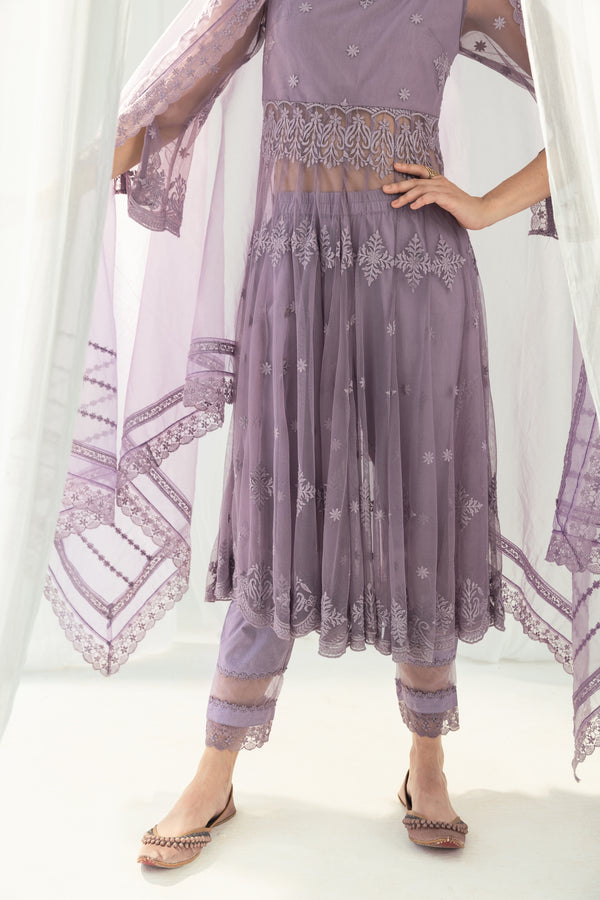 Clara Purple Dupatta