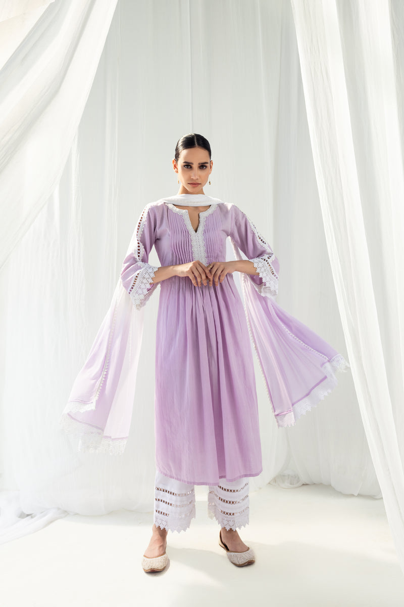 Iris Lavendar Kurta