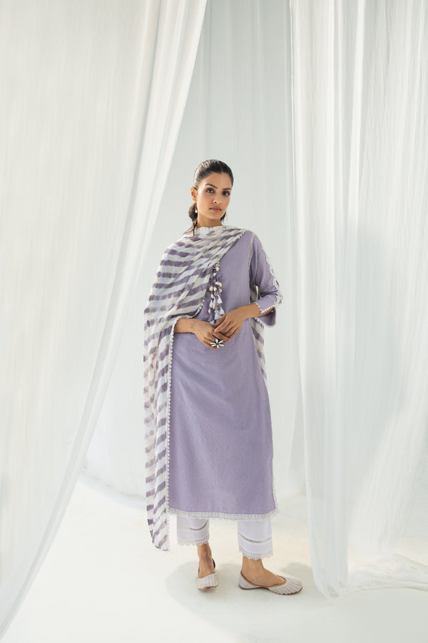 Eden Purple Kurta Set