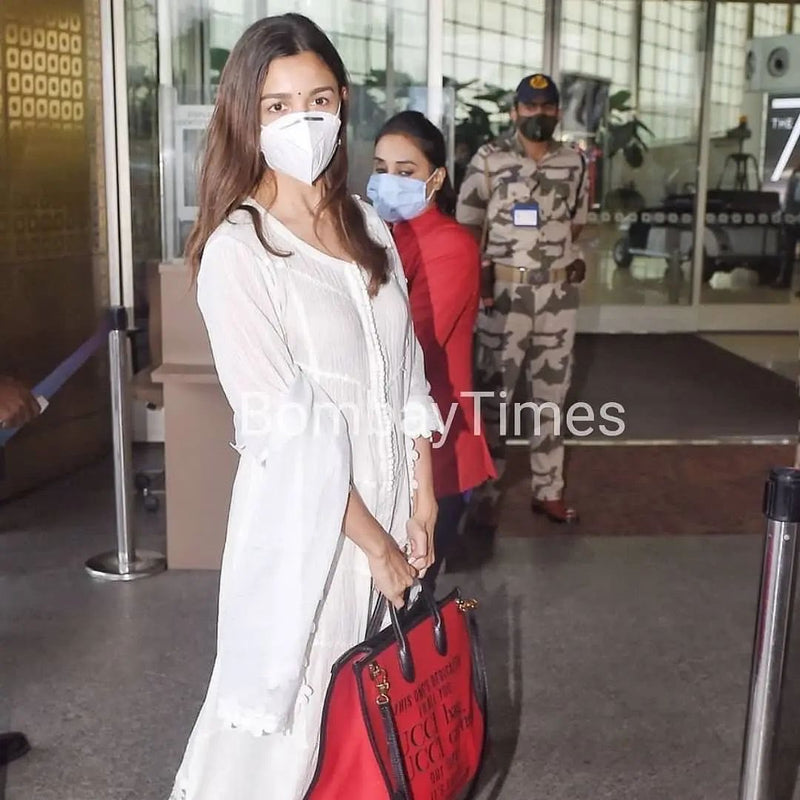 Alia Bhatt in Mahjabeen Kurta Pant & Amaira Dupatta