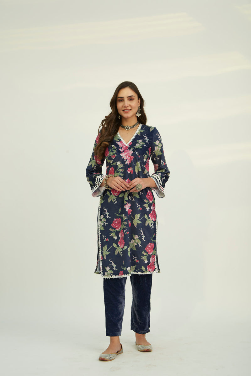 ADYA VELVET KURTA