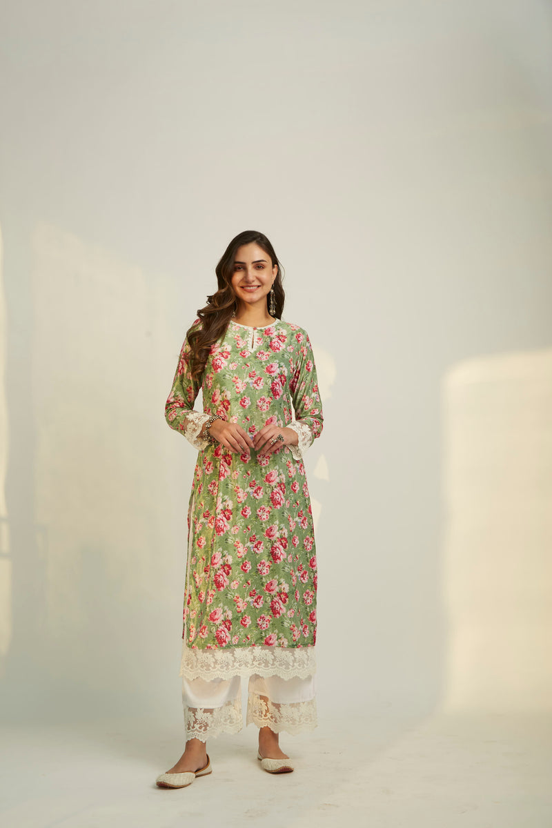 HAYAT VELVET KURTA