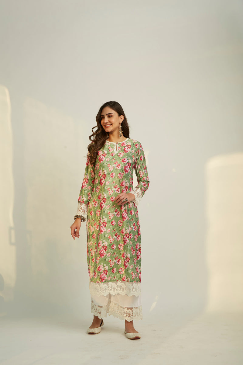 HAYAT VELVET KURTA