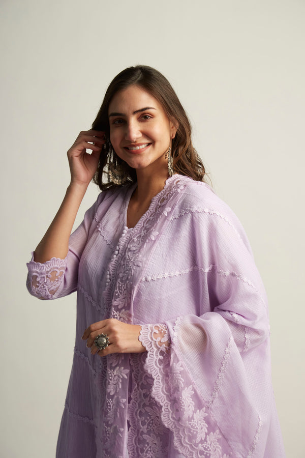 Mahjabeen Lilac Dupatta