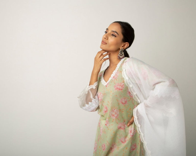 Keya Mint Green Kurta Set