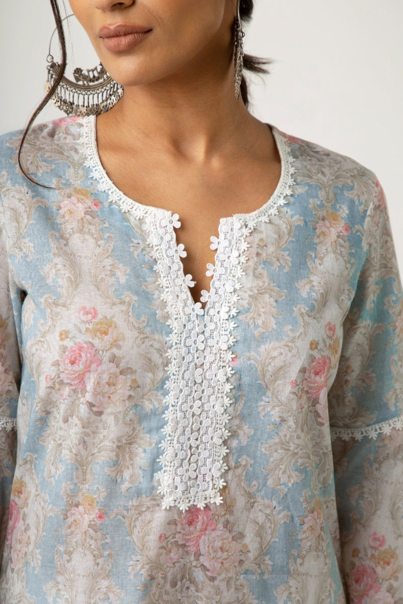 Eishal Blue Kurta