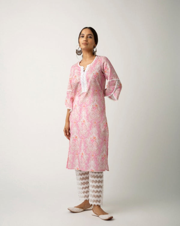 Eishal Pink Kurta Set