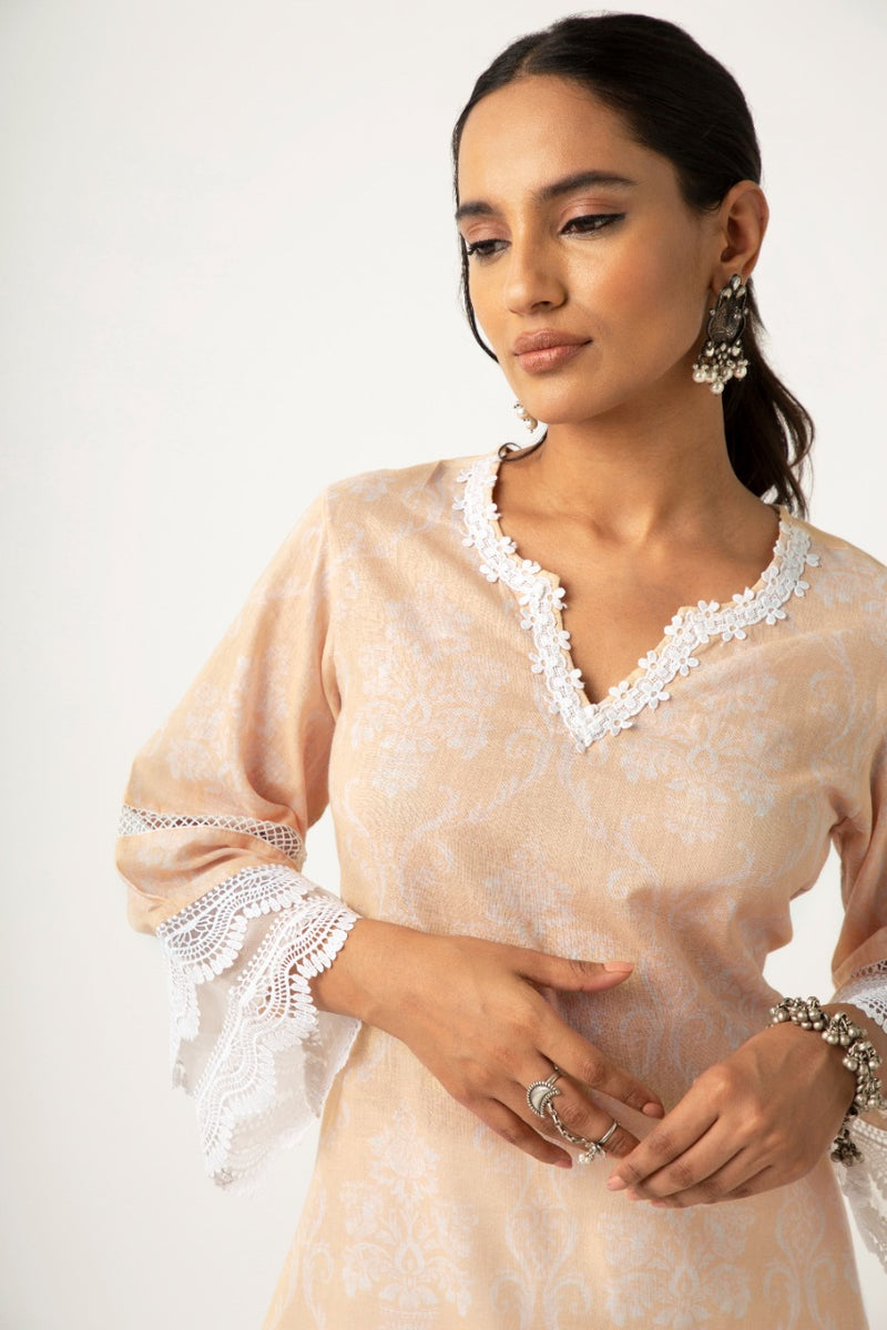 Azhra Yellow Kurta