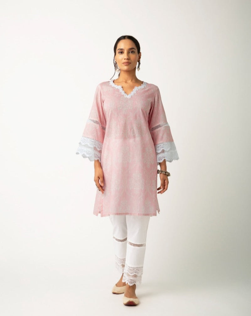 Azhra Pink Kurta